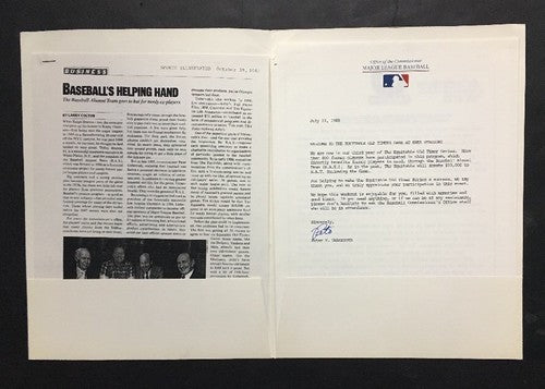 1988 Mets Old Timers Day Signed Folder Program 1969 Mets Tommie Agee 16 Auto Coa