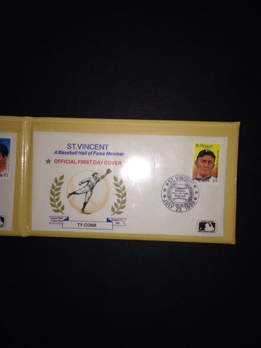 hall of fame legends first day stamp covers mint in binder