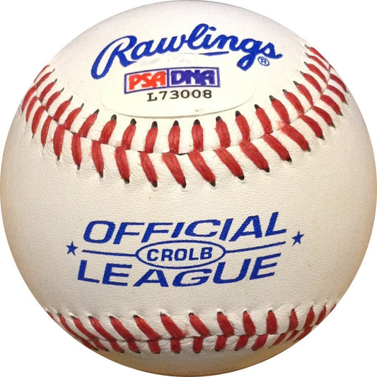 Margaret Thatcher Prime Minister Signed Official League Baseball Auto PSA Coa