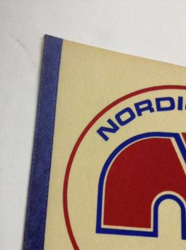 Quebec Nordiques Original Nhl Licensed hockey Pennant 1970s Rare vintage Nice