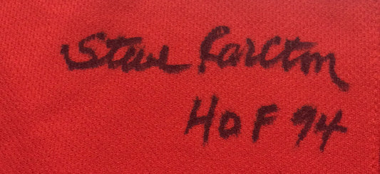 Steve Carlton Signed 2x Inscribed HOF 94 Phillies Baseball Jersey Auto JSA Coa