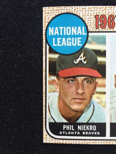1968 Topps Niekro Bunning Era Leaders Gem Mint Card #7 Beauty Sharp