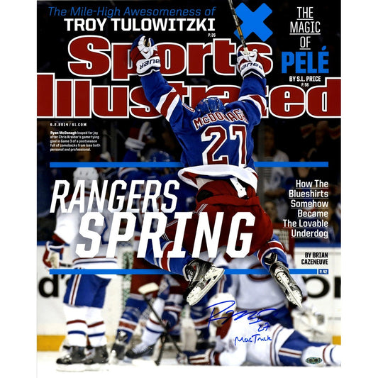 Ryan McDonagh Signed Rangers Sports Illustrated 16x20 Photo MacTruck Steiner LE