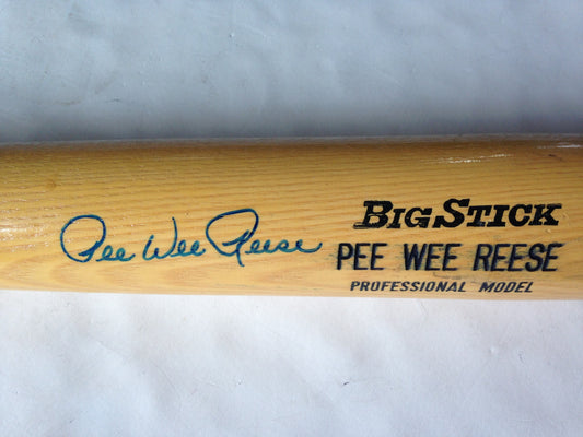 Pee Wee Reese Brooklyn Dodgers Signed Rawlings baseball Bat Autograph Hof PSA