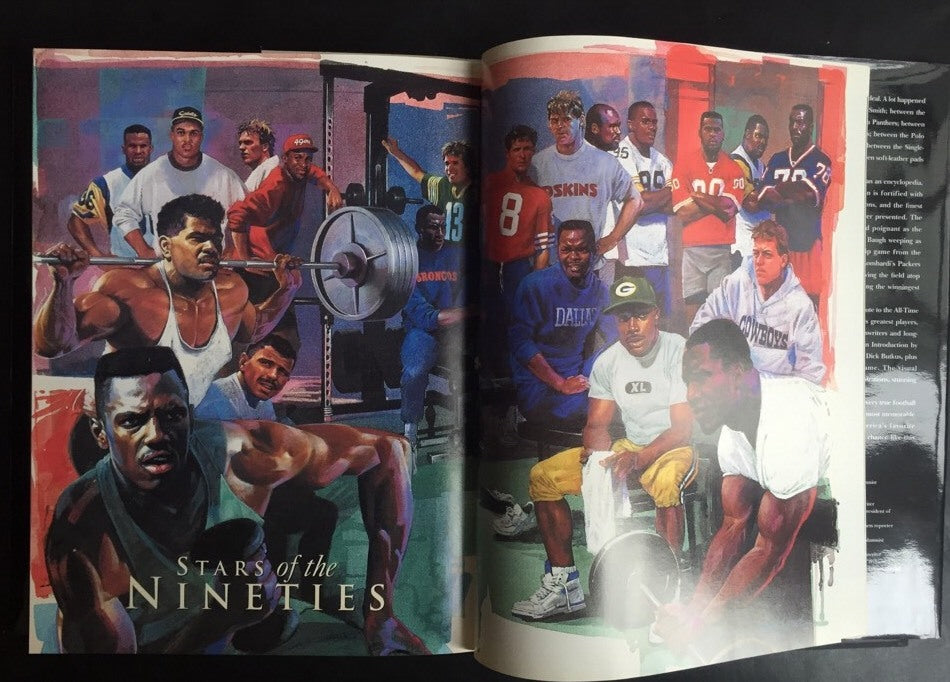 75 Seasons Nfl Hardcover Book Signed Frank Gifford Giants Inscribed Auto Coa