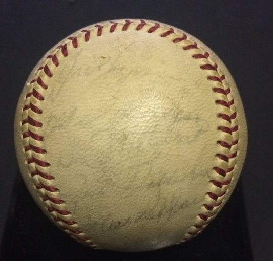 1966 Cincinnati Reds signed NL Baseball 21 auto Pete Rose Vada Pinson CBM COA