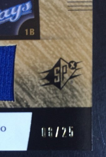2008 Ud Spx Winning Trios Triple Worn Jersey Mets Beltran Jose Reyes Delgado /25