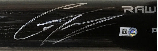 Gleyber Torres signed Rawlings Pro baseball bat Yankees rookie auto Steiner COA