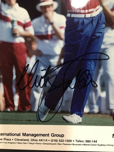 Nick Faldo Signed 8x10 Photo 3 Time Masters Champ Rare Mint Autograph Cbm Coa I