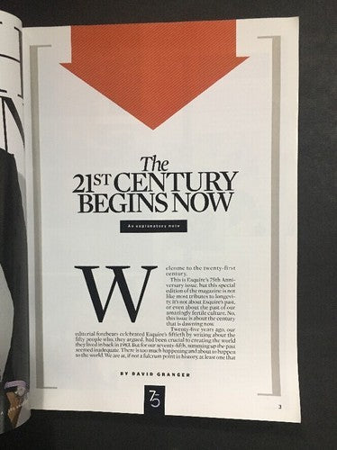 Esquire 75th Anniversary Issue October 2008 Extra Thick Newsstand No Label