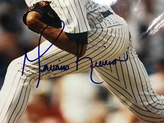 Mariano Rivera signed 16x20 photo framed Yankees vintage Rookie auto HOF Steiner