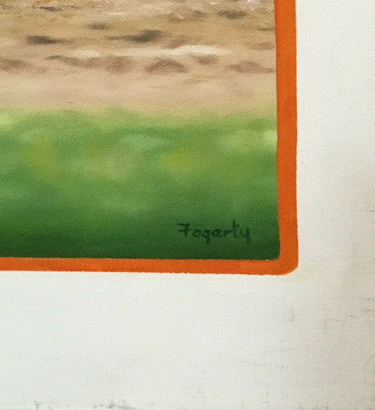 Terrence Fogarty signed original Will Clark Oil Painting canvas auto COA 1/1