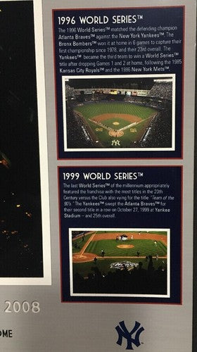 YANKEE STADIUM Final Season 1923- 2008 16x20 Photo File Mlb Holo Derek Jeter