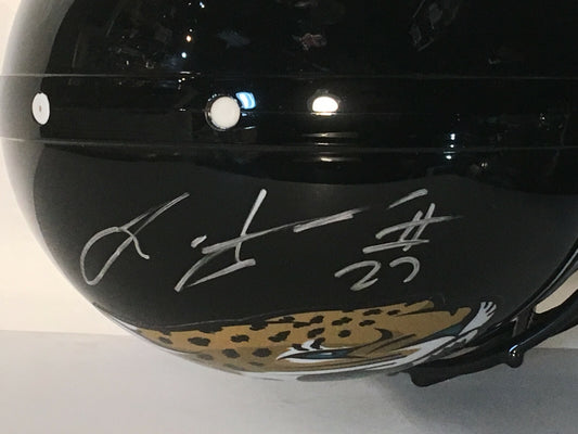 Leonard Fournette Jaguars signed Proline FS helmet auto Fanatics Panini COA