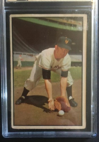 1953 Color Bowman # 1 Davey Williams Vg + Graded 3 Looks Nicer 1st Card In Set