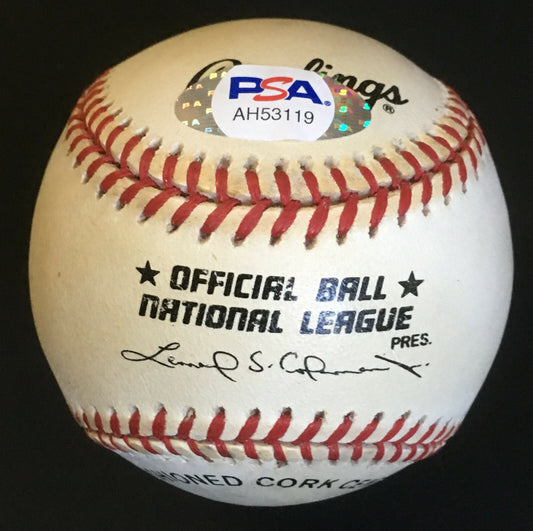 Johnny John Joseph Podres signed Full name Baseball 1955 WS MVP Auto Dodgers PSA