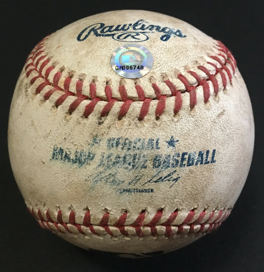 Paul O'Neill Yankees Signed 2001 ALCS Used baseball Hr Game 1 auto MLB Holo Auth
