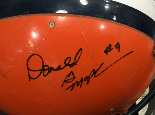 Don McPherson Signed Game Used worn Syracuse Football Helmet Autograph CBM COA