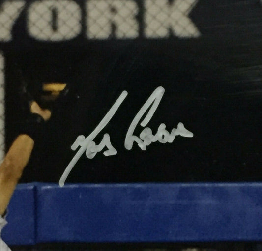 Melky Cabrera Yankees Signed 8x10 Catch photo framed Autograph Steiner COA