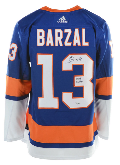 Mathew Barzal Signed Authentic Islanders Jersey INS 2018 Calder Auto Fanatics