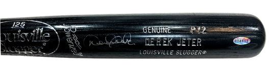 Derek Jeter Signed Game Issued P72 Block Letters Bat 1998 Auto Yankees STEINER