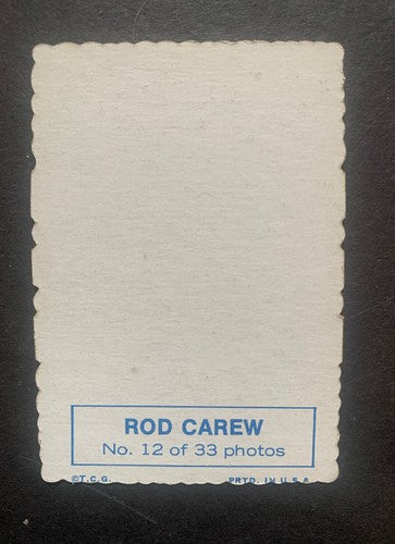 1969 Topps Deckle Edge Baseball Card #12 Rod Carew Twins Nm Hof