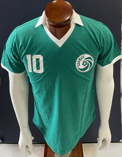 Pele Signed New York Cosmos Green Jersey #10 Vintage Autograph Beckett Bas Coa