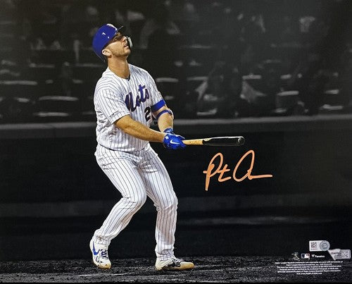 Pete Alonso Mets signed 11x14 Record 53rd HR Spotlight Photo Framed Fanatics MLB