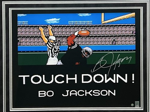 Bo Jackson Signed Tecmo Bowl Nintendo 16x20 Framed Photo w/ Controller Steiner