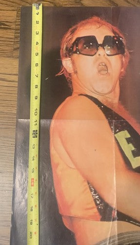 Circus Magazine June 1974 Elton John 21x17 Original poster Rare