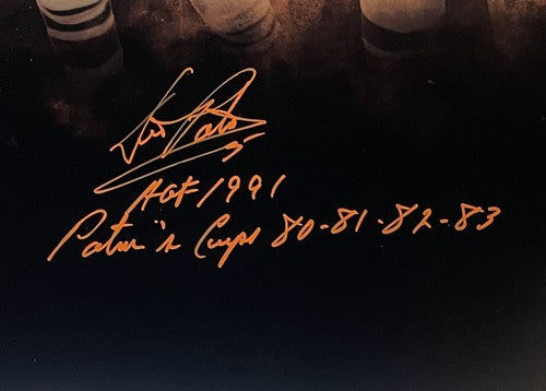 Denis Potvin Signed 16x20 Framed Photo HOF 91 Potvin’s Cups Islanders Auto PSA