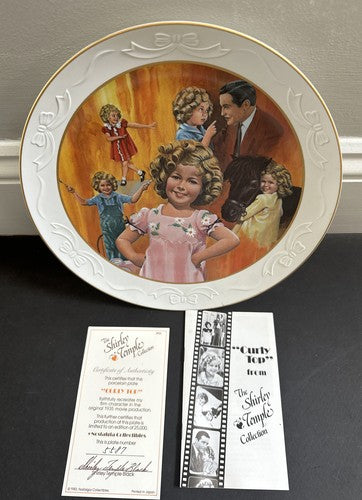 Shirley Temple Collector Plate "Curly Top" New Nib Limited Edition