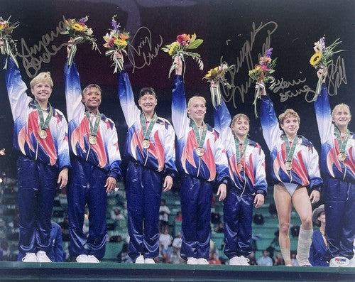 1996 Women’s Olympic Gymnastics Signed 16x20 Framed Photo Auto Miller PSA DNA