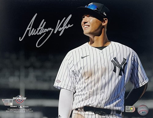 Anthony Volpe Yankees Signed 11x14 Framed Opening Day Photo Rookie Auto Fanatics