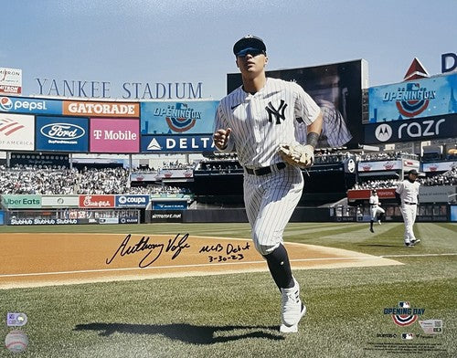 Anthony Volpe Yankees Signed 16x20 Framed Photo MLB Debut Rookie Auto Fanatics