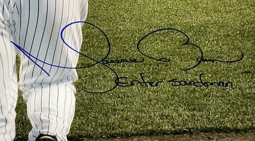 Mariano Rivera Yankees Signed 20x32 Photo Framed Enter Sandman Auto Steiner Coa