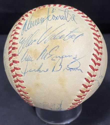 Montreal Expos 1977 Team Signed Official N.L. Rawlings MLB Baseball 20 Auto COA