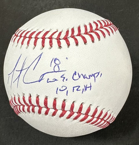 Matt Cain SIGNED Official Baseball 10, 12, 14 WS Champs Auto Giants MLB Holo COA