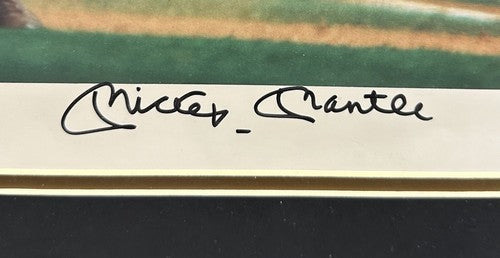 Mickey Mantle Signed 16x20 WS Framed Photo Yankees Neil Leifer Auto /500 UDA COA