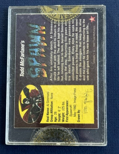 1992 Todd McFarlane's Spawn PROMO Card # 1 Gold Edition Factory Sealed Mint