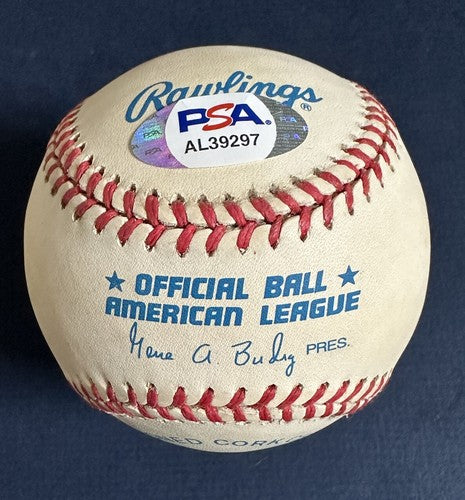 TOM SEAVER #41 Mets Signed Official A.L Baseball Mint AUTO Psa Coa 300 Win In AL