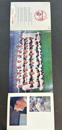 Fan Appreciation Day YANKEE Stadium Sept 21 1968 Fold Out Pamphlet Mickey Mantle