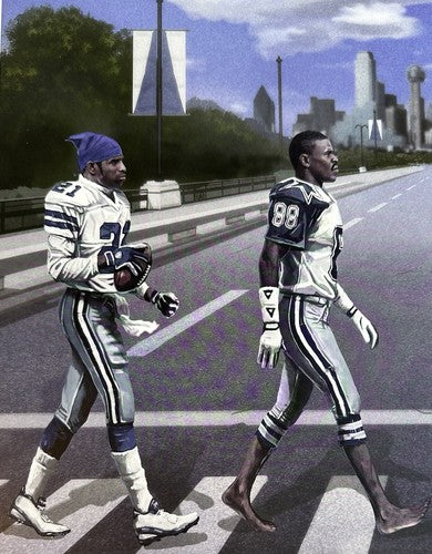 Cowboys Glory Road 16x20 Lithograph Photo Texas Stadium Aikman Smith Irvin Deion