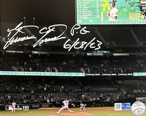 Domingo German Signed 8x10 Framed Photo NY Yankees Perfect Game Pg Auto Steiner