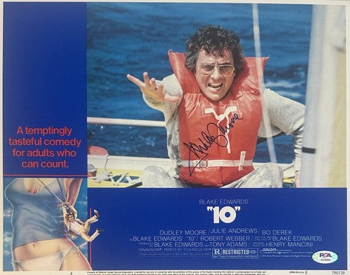 Dudley Moore Signed 11x14 Framed Photo Lobby Movie 10 Poster Rare Auto PSA COA