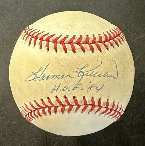 Harmon Killebrew Signed Official NL Bobby Brown Baseball Twins HOF 84 Auto PSA