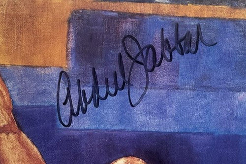 Kareem Abdul Jabbar Signed Framed Litho The Record Setter LE Lakers Auto CBM COA