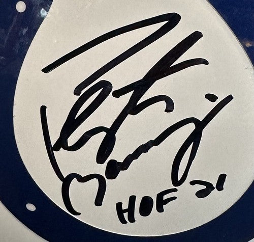 Peyton Manning Signed Authentic Pro Colts FS HOF 21 LE Stat Helmet Auto Fanatics