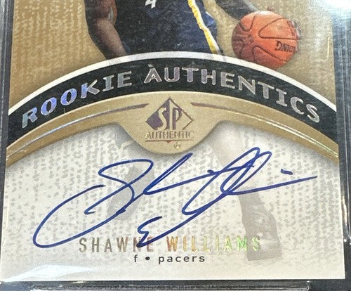 Shawne Williams 2006-07 SP AUTHENTIC AUTO GOLD RC # /25 BGS 9.5 GEM MINT 10 Auto