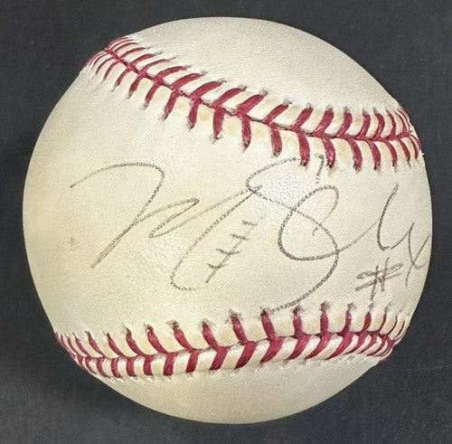 Mark Sanchez Signed 2009 Citi Field Inaugural Logo Baseball Rookie Auto Jets COA